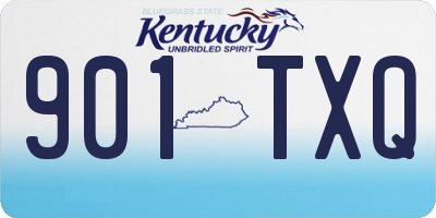 KY license plate 901TXQ