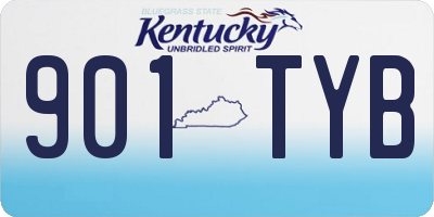 KY license plate 901TYB