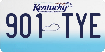 KY license plate 901TYE