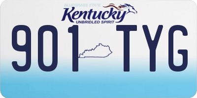 KY license plate 901TYG