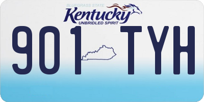 KY license plate 901TYH