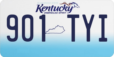 KY license plate 901TYI