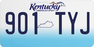 KY license plate 901TYJ
