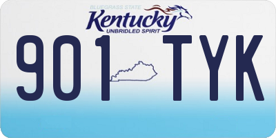 KY license plate 901TYK