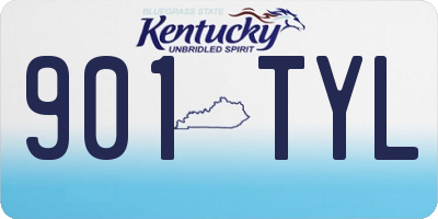 KY license plate 901TYL