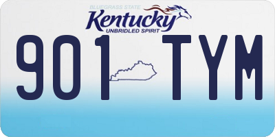 KY license plate 901TYM