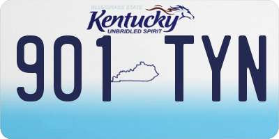 KY license plate 901TYN