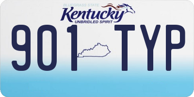 KY license plate 901TYP