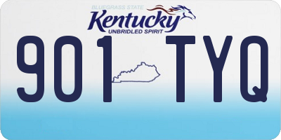 KY license plate 901TYQ