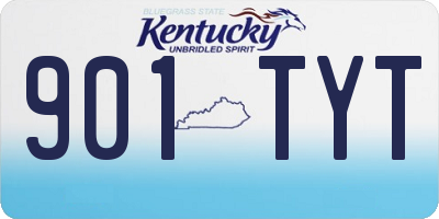 KY license plate 901TYT