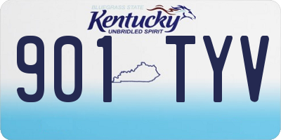 KY license plate 901TYV