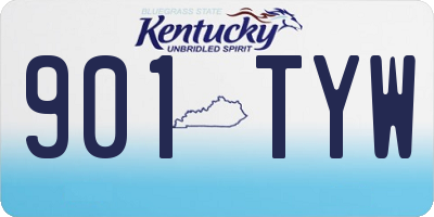 KY license plate 901TYW