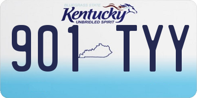 KY license plate 901TYY