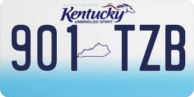 KY license plate 901TZB