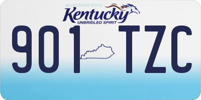 KY license plate 901TZC