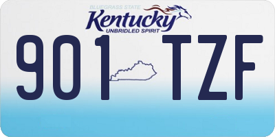 KY license plate 901TZF