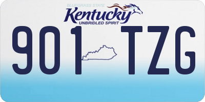 KY license plate 901TZG