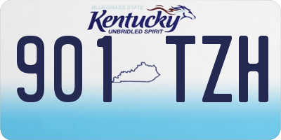 KY license plate 901TZH