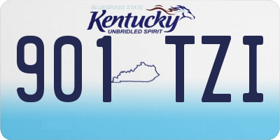 KY license plate 901TZI