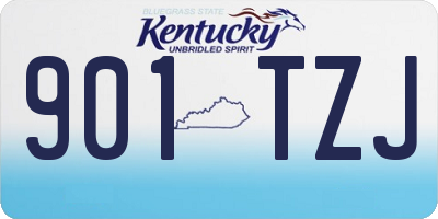KY license plate 901TZJ