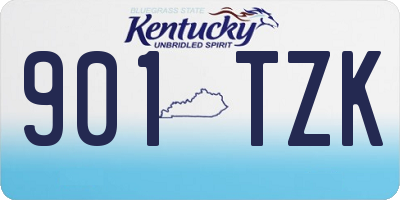 KY license plate 901TZK