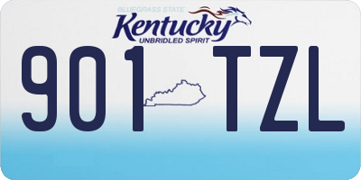 KY license plate 901TZL