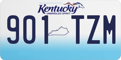 KY license plate 901TZM