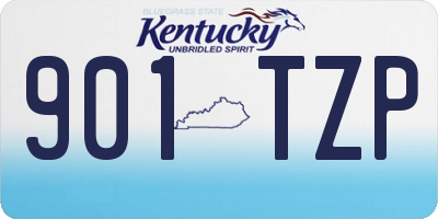 KY license plate 901TZP