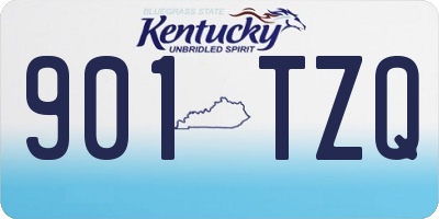 KY license plate 901TZQ