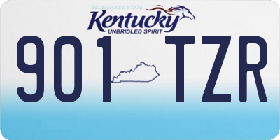 KY license plate 901TZR