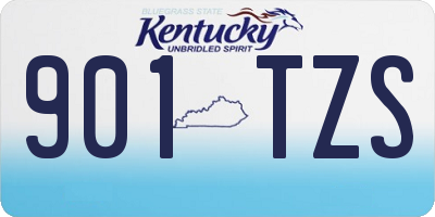 KY license plate 901TZS