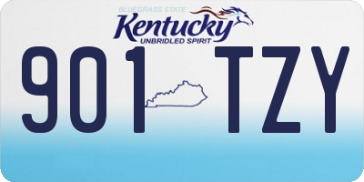 KY license plate 901TZY