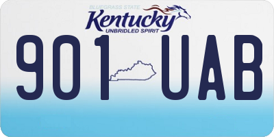 KY license plate 901UAB