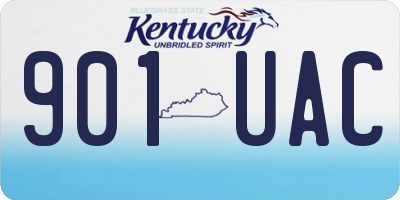 KY license plate 901UAC