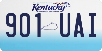 KY license plate 901UAI