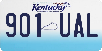 KY license plate 901UAL