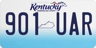 KY license plate 901UAR