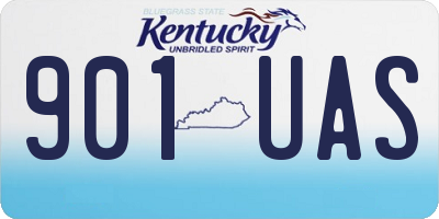 KY license plate 901UAS