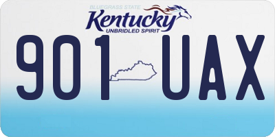 KY license plate 901UAX