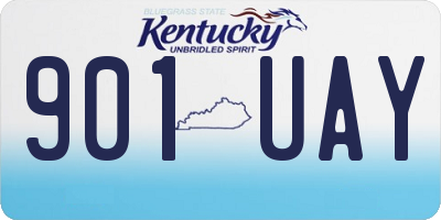 KY license plate 901UAY