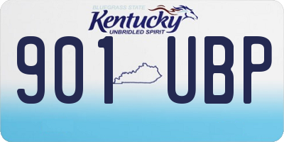 KY license plate 901UBP