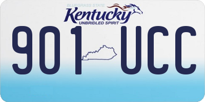 KY license plate 901UCC