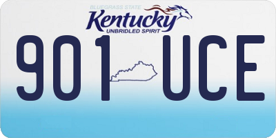 KY license plate 901UCE