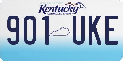KY license plate 901UKE