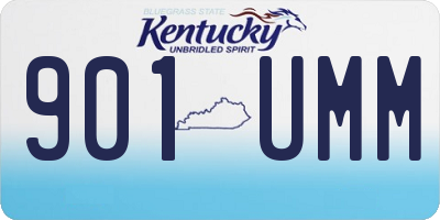 KY license plate 901UMM