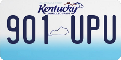 KY license plate 901UPU