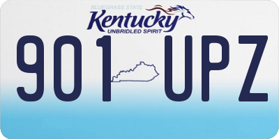 KY license plate 901UPZ
