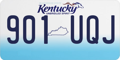 KY license plate 901UQJ