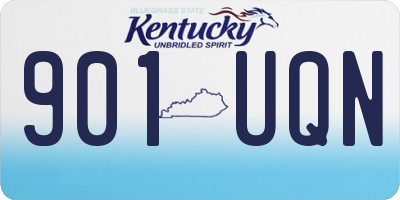 KY license plate 901UQN