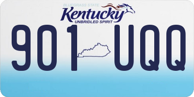 KY license plate 901UQQ